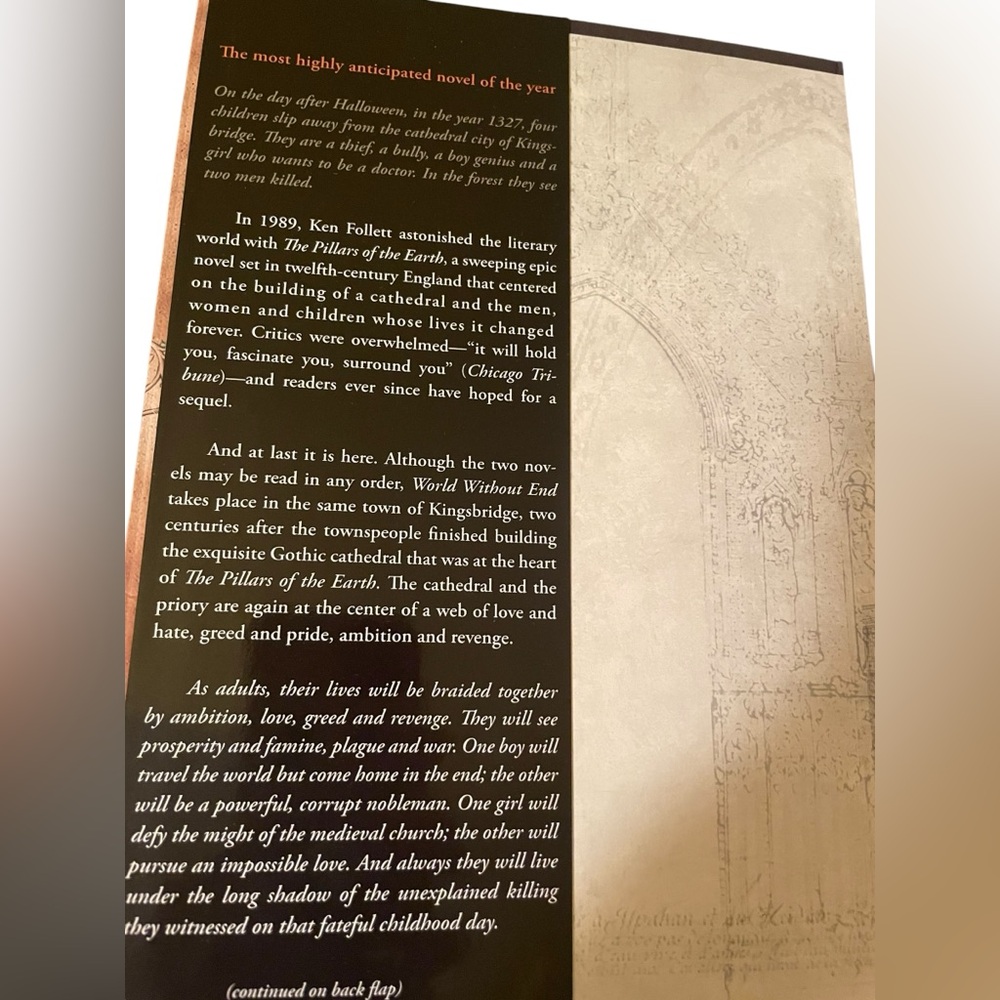 World Without End a Ken Follett Hardback Novel - Picture 5 of 6